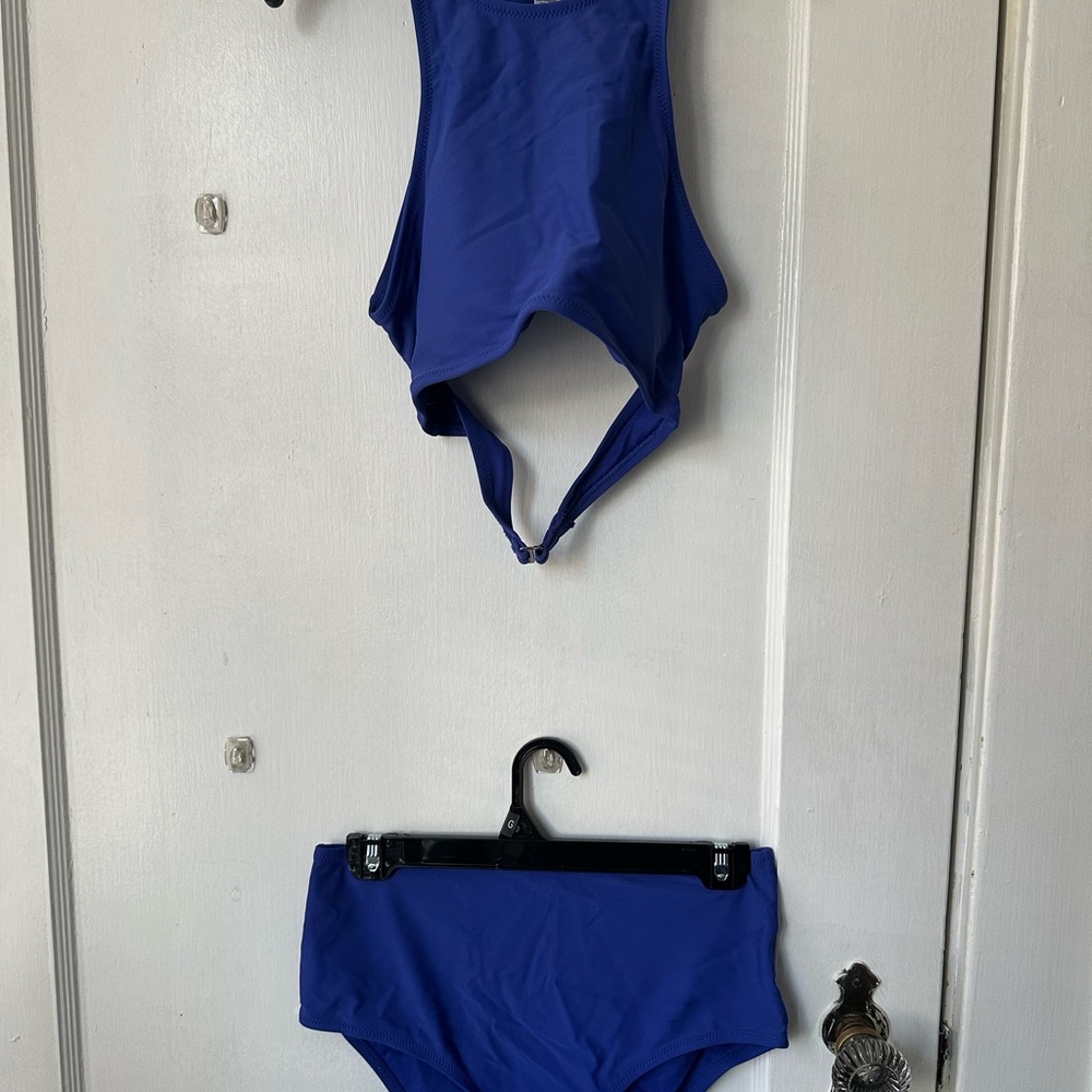 Blue Swimsuit Set